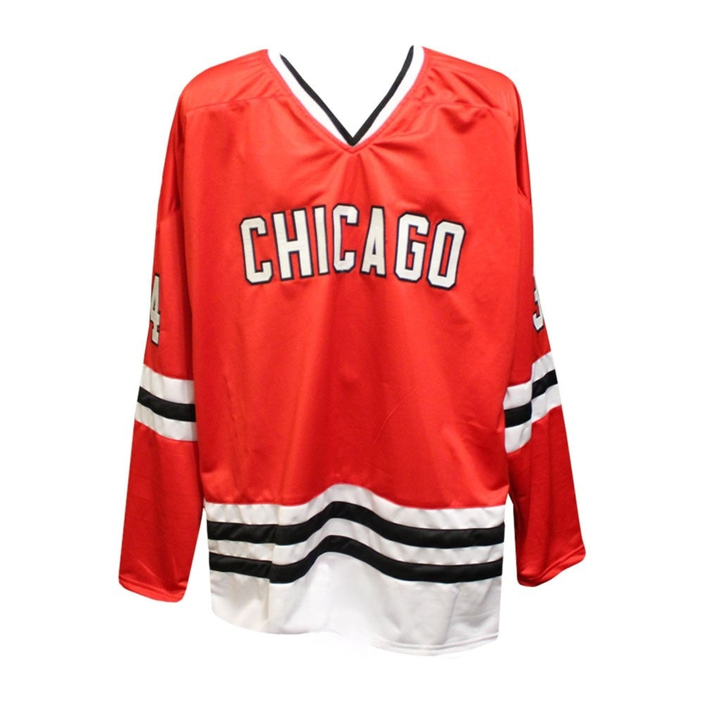 Dominik Hasek Autographed Chicago Custom Red Hockey Jersey (Size XL) - Beckett BAS Authenticated