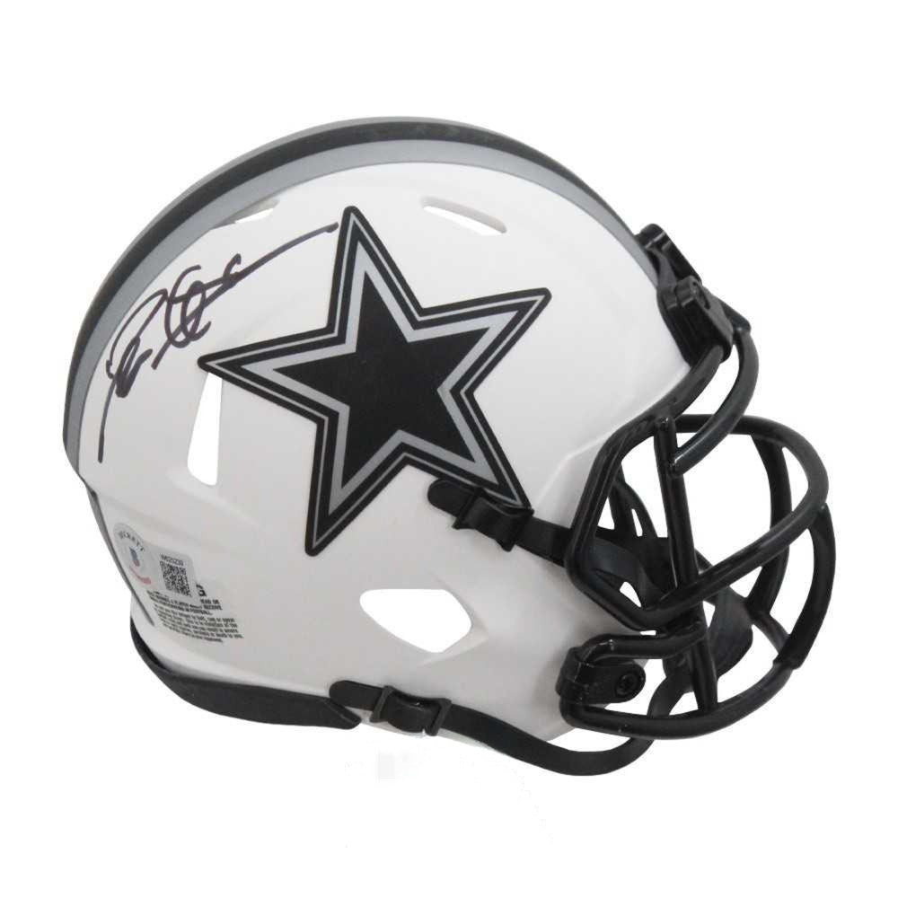 Deion Sanders Autographed Dallas Lunar Eclipse Mini Football Helmet - BAS