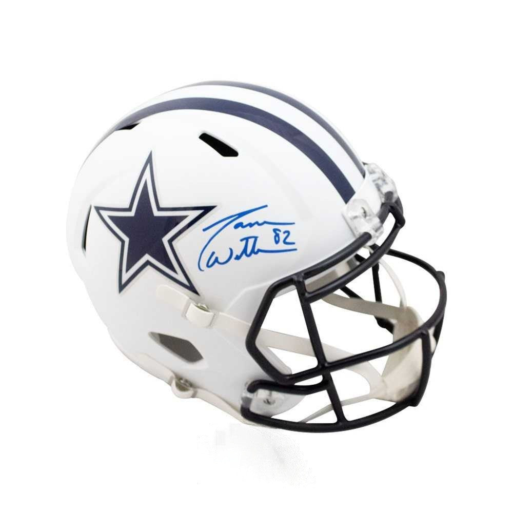 Jason Witten Signed Dallas Cowboys Flat White Full-Size Replica Helmet – Beckett BAS Certified