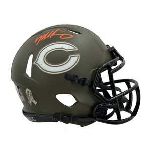 Mike Singletary Autographed Chicago Salute to Service Mini Football Helmet - BAS