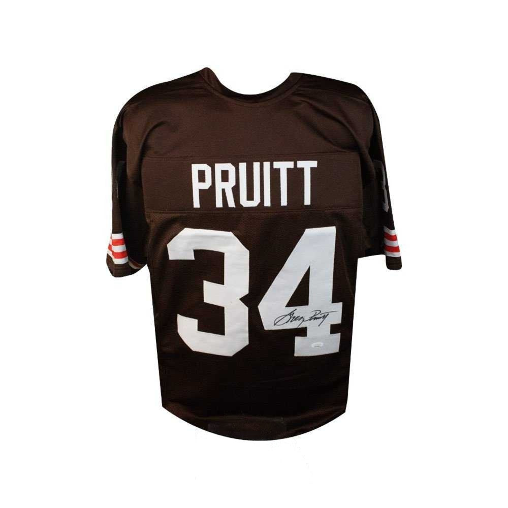 Greg Pruitt Autographed Cleveland Browns Custom Brown Football Jersey - JSA Certified