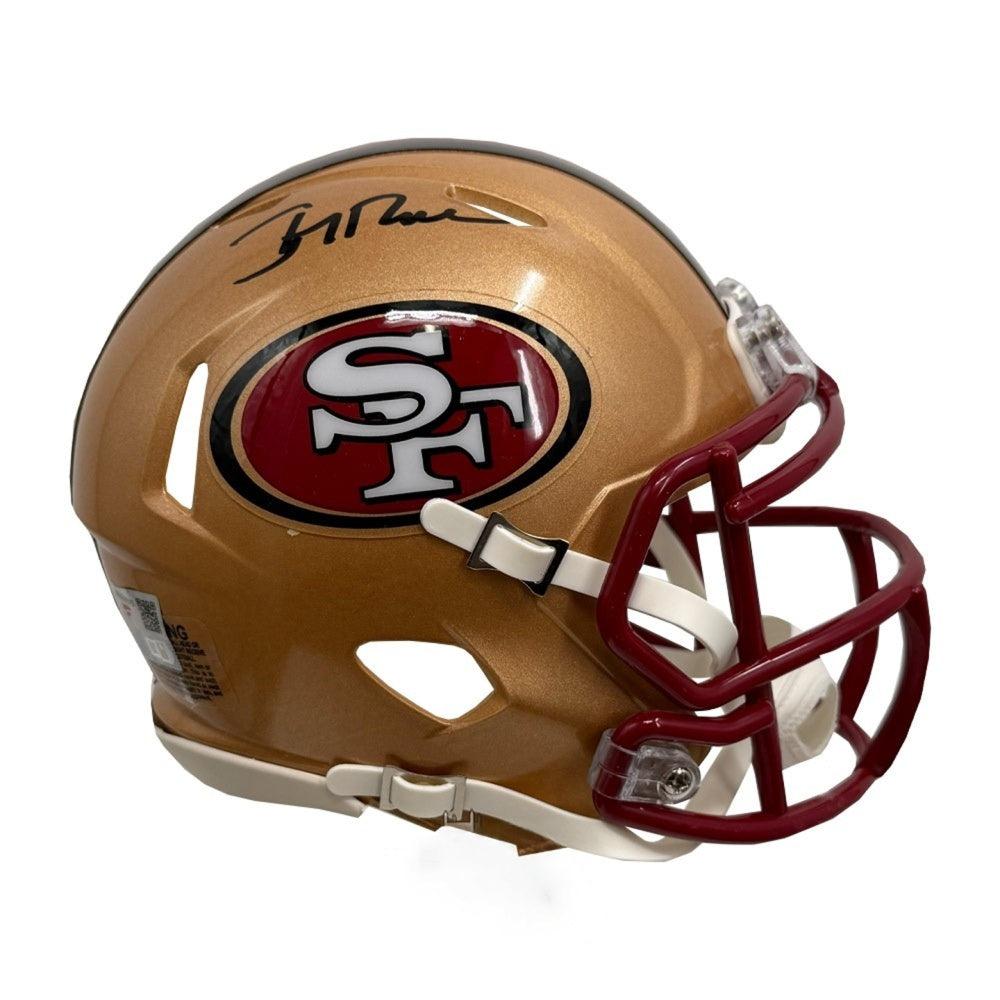Jerry Rice Autographed San Francisco 49ers Riddell Speed Mini Helmet - Fanatics Authenticated