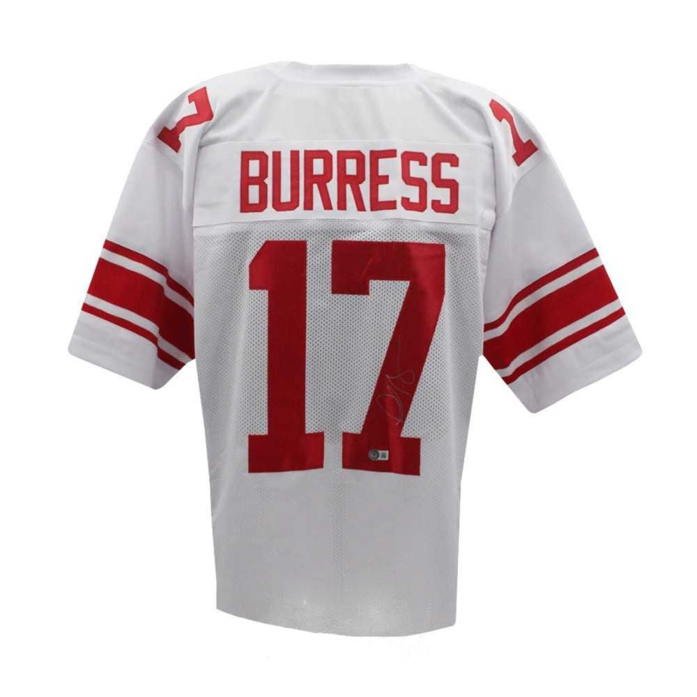 Plaxico Burress Autographed New York Giants White Custom Jersey – Beckett BAS Witness