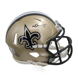 Chris Olave Autographed New Orleans Speed Mini Football Helmet - Beckett BAS Authenticated