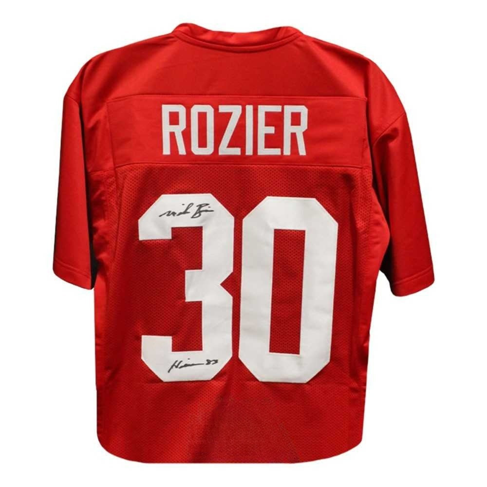 Mike Rozier Autographed Nebraska Custom Red Heisman 83 Football Jersey - BAS