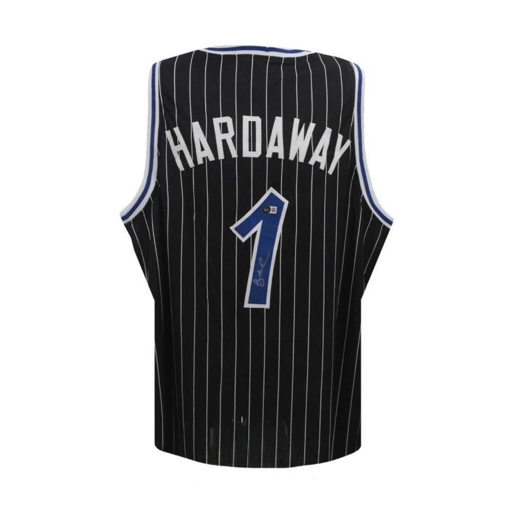 Anfernee "Penny" Hardaway Autographed Orlando Magic Black Custom Basketball Jersey (Size XL) - Beckett BAS Certified