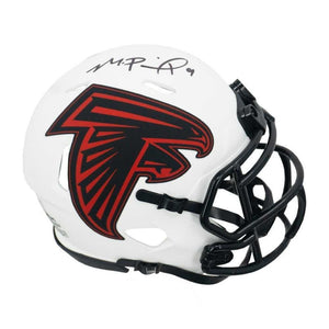 Michael Penix Jr Autographed Atlanta Lunar Eclipse Mini Football Helmet - BAS
