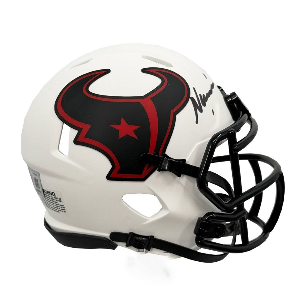 Nico Collins Autographed Houston Texans Lunar Eclipse Alternate Riddell Speed Mini Football Helmet - Beckett BAS Authenticated