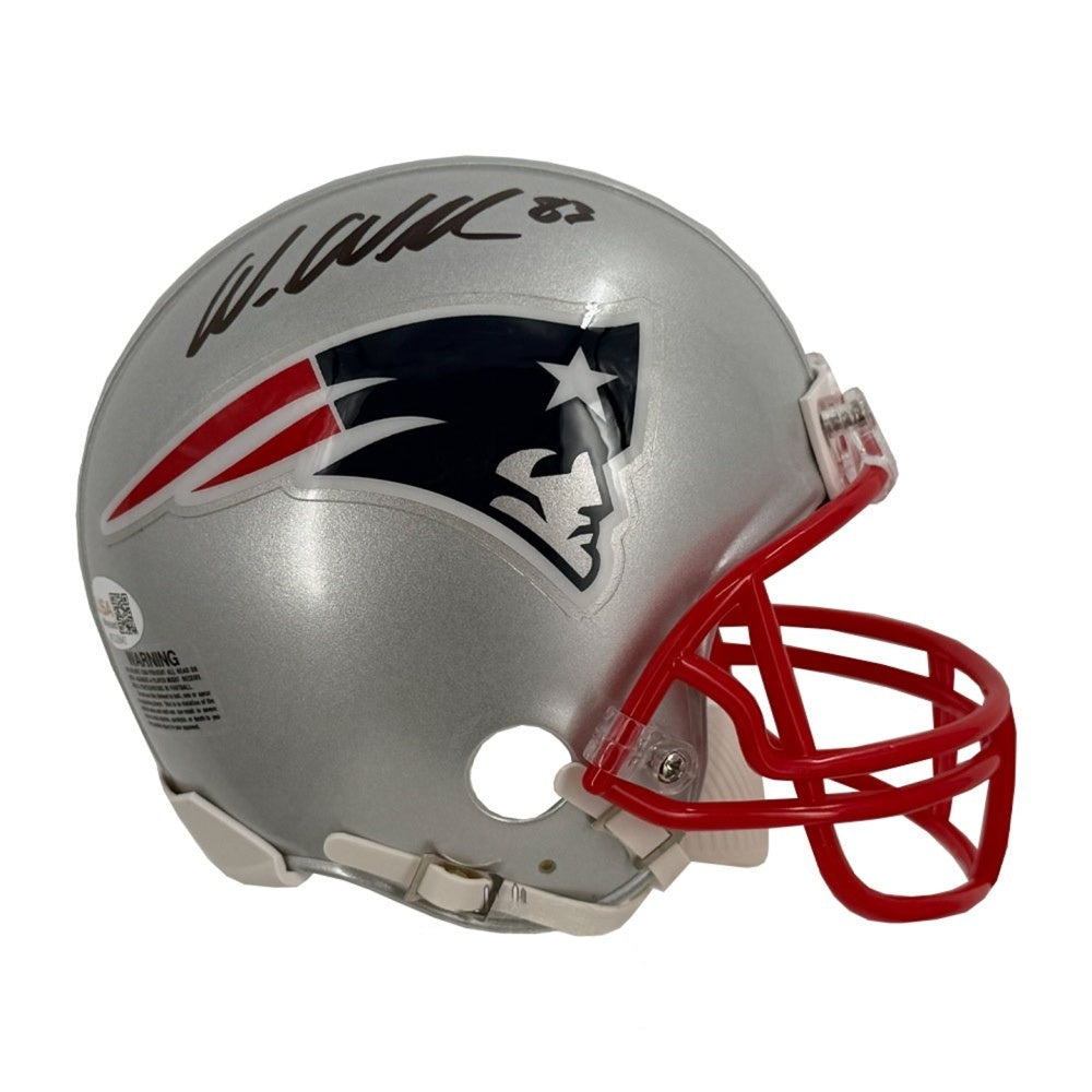 Wes Welker Signed Patriots Speed Mini Helmet - JSA