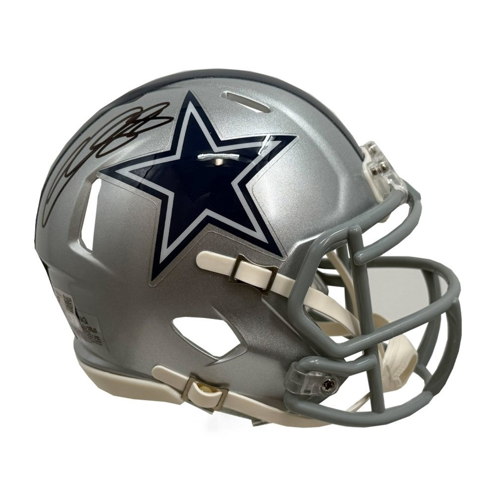 CeeDee Lamb Autographed Dallas Cowboys Riddell Speed Mini Helmet - Fanatics Authenticated