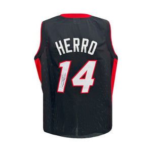 Tyler Herro Autographed Miami Heat Custom Black Basketball Jersey - James Spence Authentication (JSA) Certified