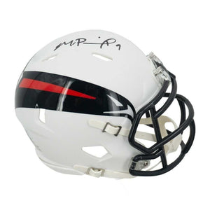 Michael Penix Jr Autographed Atlanta AMP Mini Football Helmet - BAS