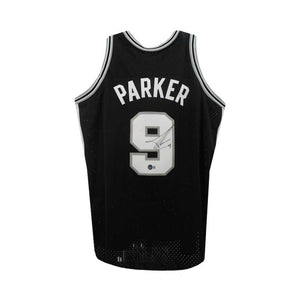 San Antonio Spurs Tony Parker Autographed Mitchell & Ness Jersey (LG) - Beckett BAS Certified