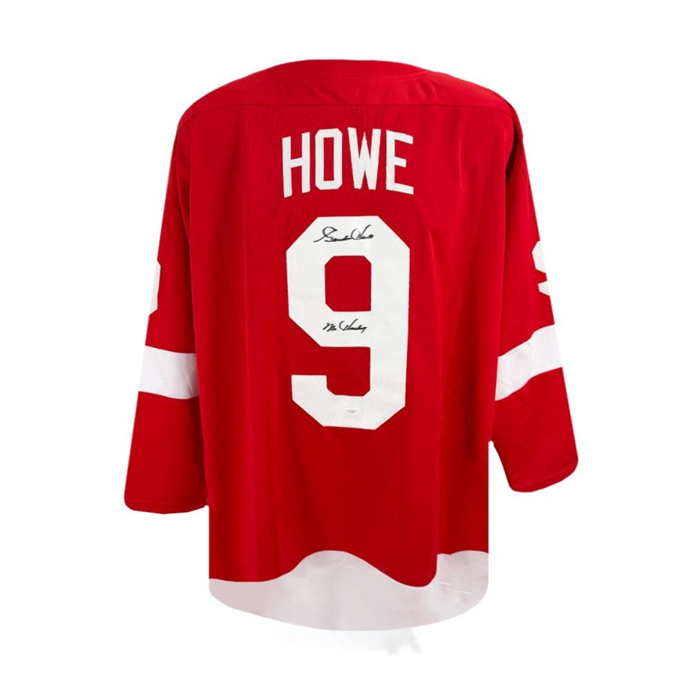 Gordie Howe "Mr. Hockey" Signed Red Wings Custom Red Hockey Jersey - JSA