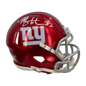 Michael Strahan Autographed New York Giants Flash Speed Mini Helmet - Beckett BAS Authenticated