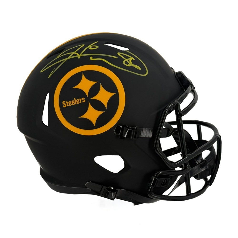 Hines Ward Autographed Pittsburgh Steelers Eclipse Full-Size Speed Replica Football Helmet - Beckett BAS Authenticated