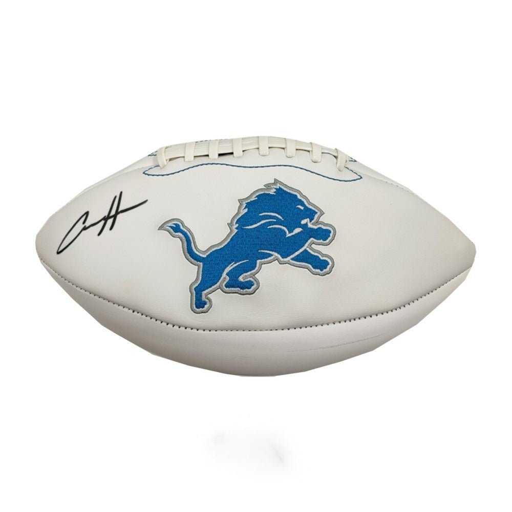 Aidan Hutchinson Autographed Detroit Lions White Logo Football - Beckett BAS Authenticated