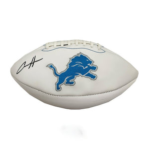 Aidan Hutchinson Autographed Detroit Lions White Logo Football - Beckett BAS Authenticated