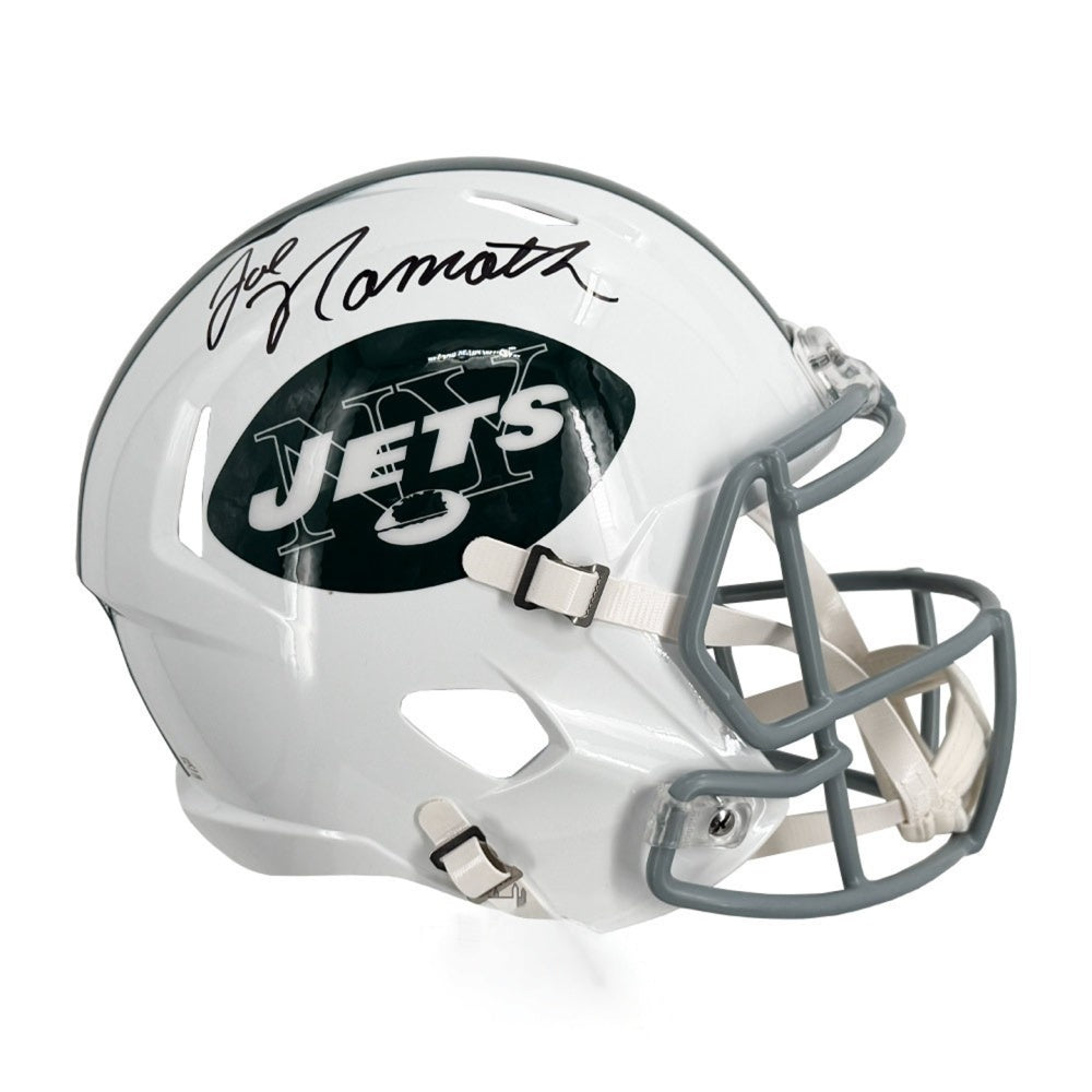 Joe Namath Autographed New York Jets 1965-77 Throwback Full-Size Replica Helmet - PSA/DNA Authenticated