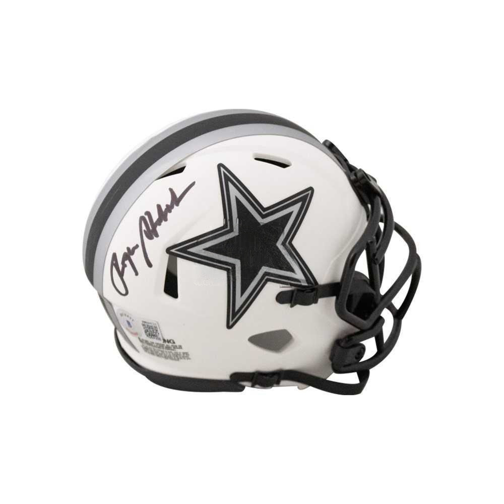 Roger Staubach Autographed Dallas Cowboys Lunar Eclipse Riddell Speed Mini Football Helmet - Beckett BAS Authenticated