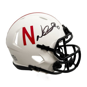 Ndamukong Suh Autographed Nebraska Cornhuskers Lunar Eclipse Alternate Mini Football Helmet - JSA Authenticated