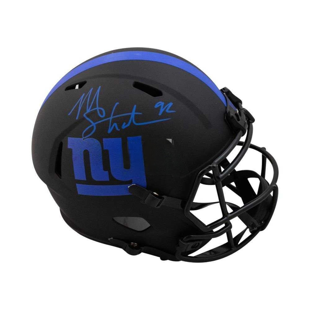 Michael Strahan Autographed New York Giants Eclipse Replica Full-Size Football Helmet - Beckett BAS Authenticated