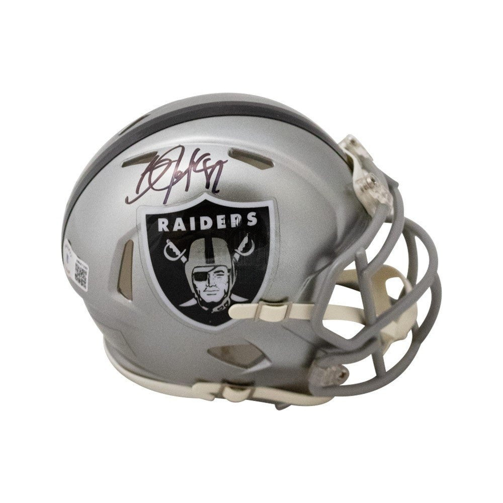 Bo Jackson Autographed Oakland Raiders Flash Mini Football Helmet - BAS