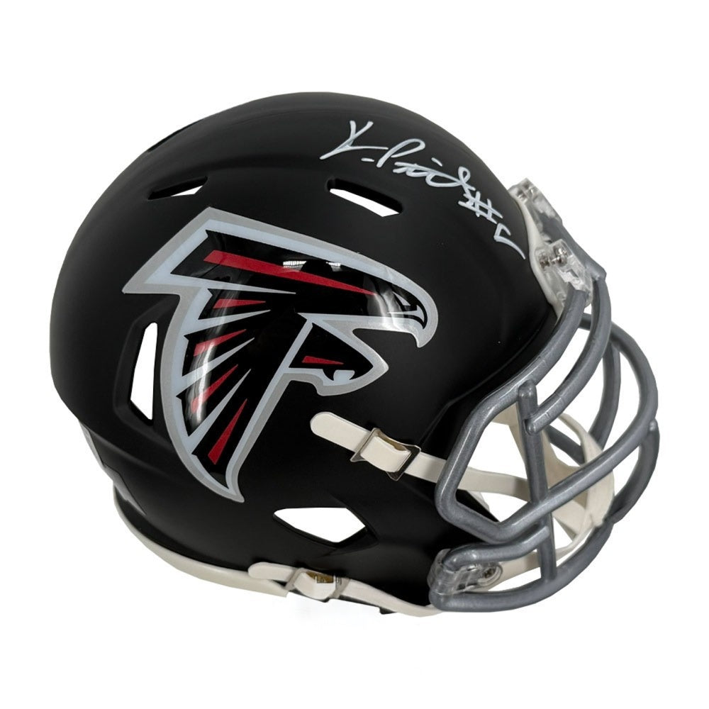 Kyle Pitts Autographed Atlanta Falcons Riddell Speed Mini Football Helmet - Beckett BAS Authenticated