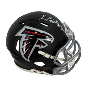Kyle Pitts Autographed Atlanta Falcons Riddell Speed Mini Football Helmet - Beckett BAS Authenticated