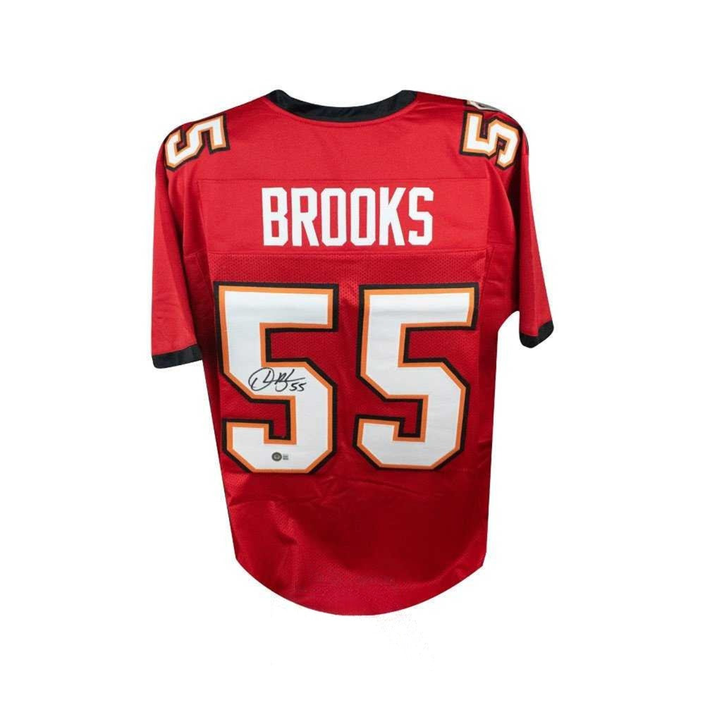 Derrick Brooks Autographed Tampa Bay Buccaneers Red Custom Jersey – Beckett BAS Witness