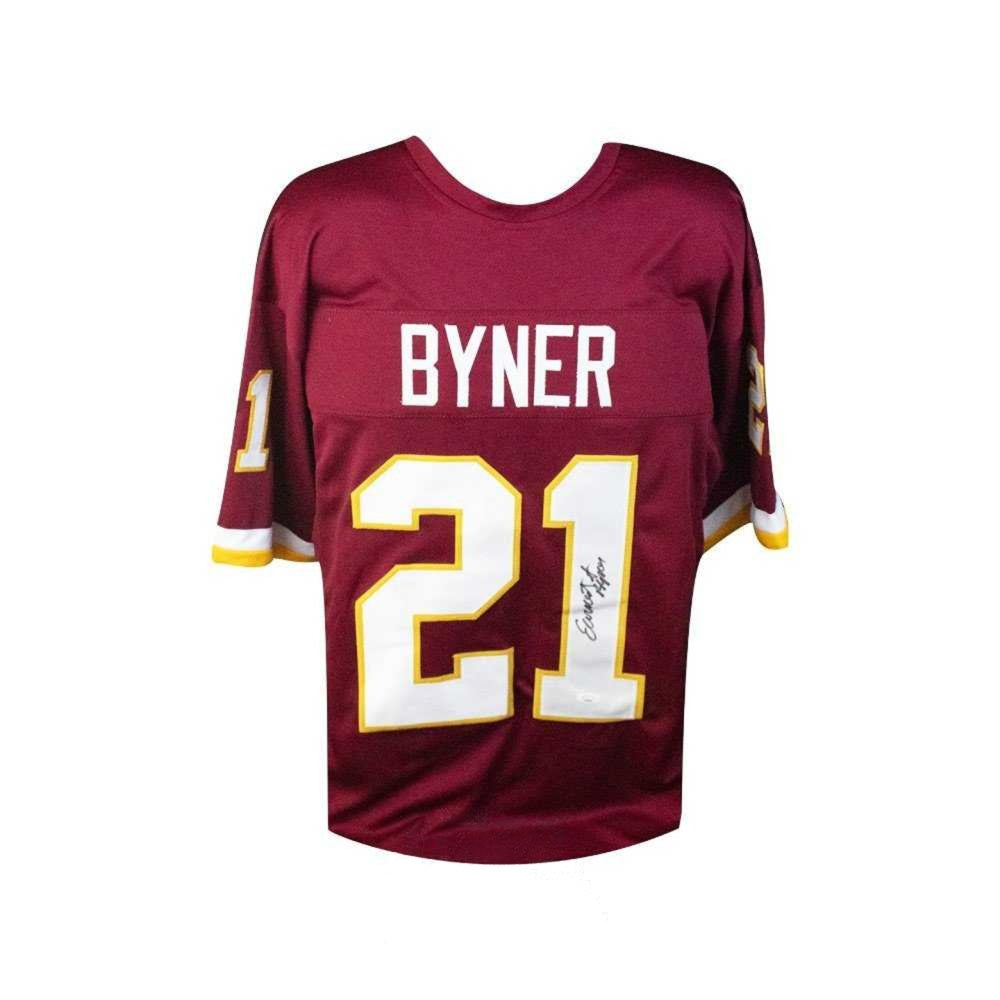 Earnest Byner Autographed Washington Custom Football Jersey - JSA COA