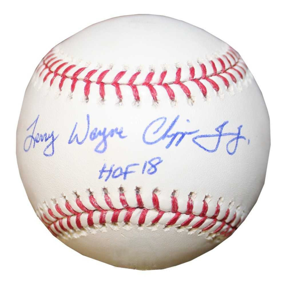 Chipper Jones Autographed Full Name Baseball HOF Inscription - PSA