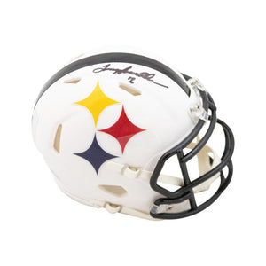 Terry Bradshaw Autographed Pittsburgh Steelers AMP Alternate Mini Football Helmet - Beckett BAS COA