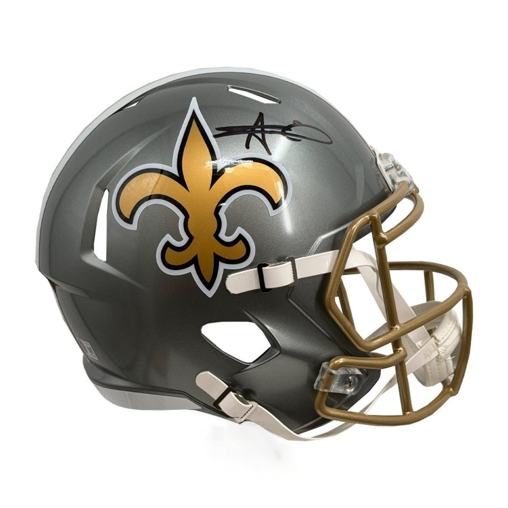 Alvin Kamara Autographed New Orleans Saints Flash Replica Full-Size Football Helmet - Beckett BAS Authenticated