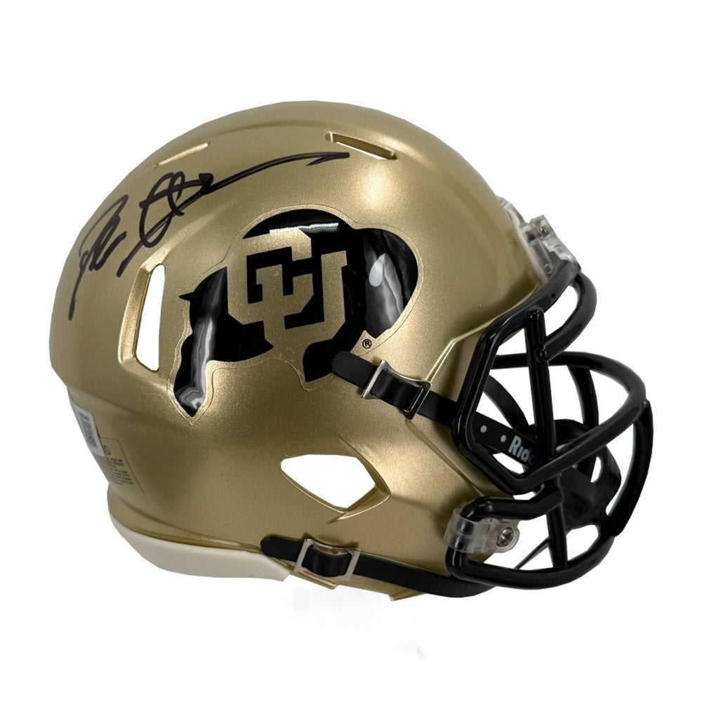 Deion Sanders Signed Colorado Buffaloes Speed Mini Helmet Beckett Authenticated